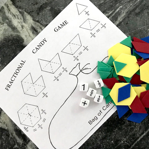 Pattern Blocks, Dice, and Game Sheets