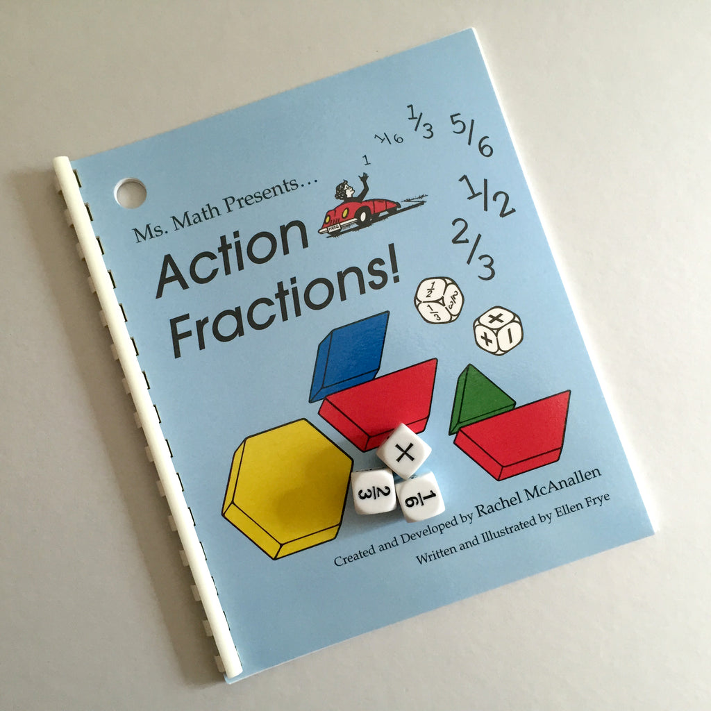 Action Fractions Book and Dice